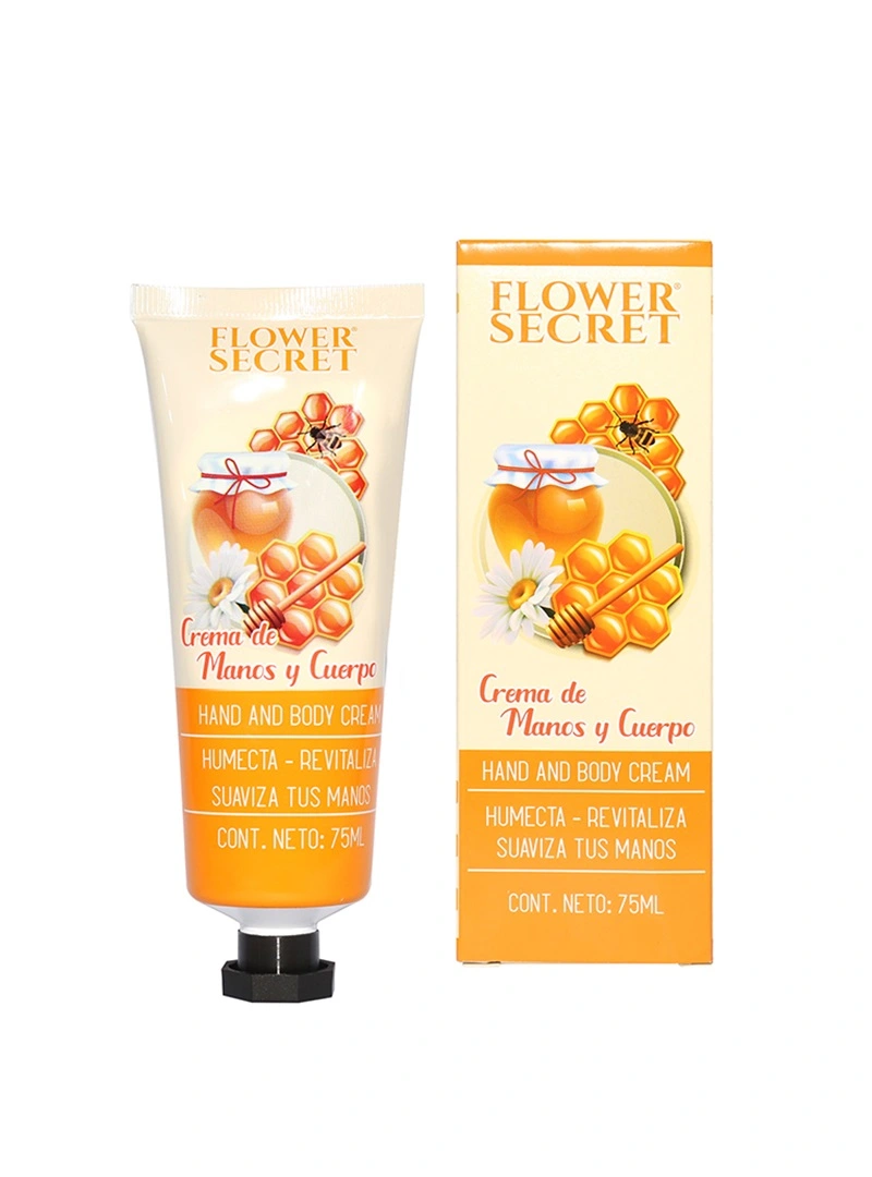 Crema de manos y cuerpo de Miel Flower secret x75ml