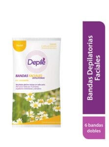Bandas Depilatorias Faciales con Manzanilla Depile x 6und