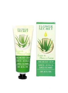 Crema de manos y cuerpo de Sábila Flower secret x75ml