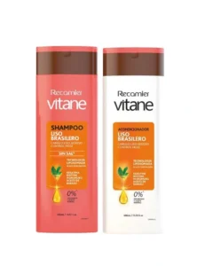 Pack Shampoo + Acond. Liso Brasilero Vitane x400ml