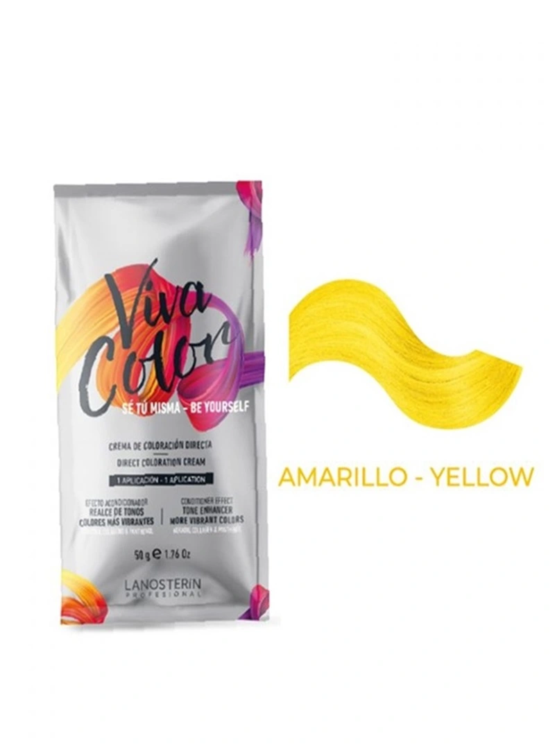 Tinte viva color Amarillo sachet x50ml
