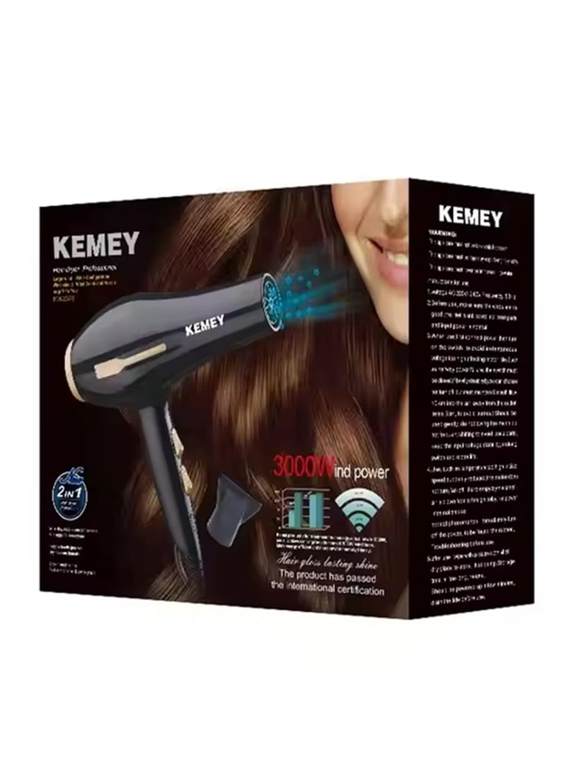 secadora KM 2378 Professional Hair Drye Kemei - Imagen 2